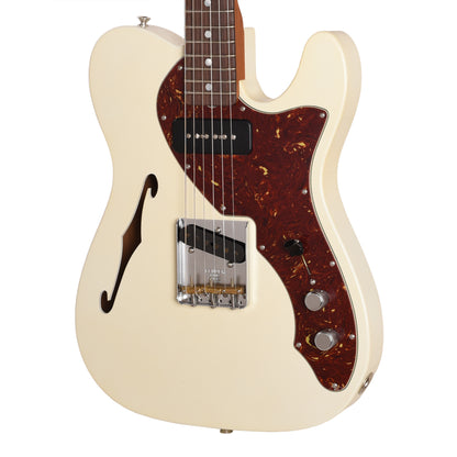 Fender Custom Shop Roasted Telecaster Thinline Closet Classic Aged Olympic White w/Josefina Hand-Wound OBG and Duncan P-90 Masterbuilt by Greg Fessler Electric Guitars