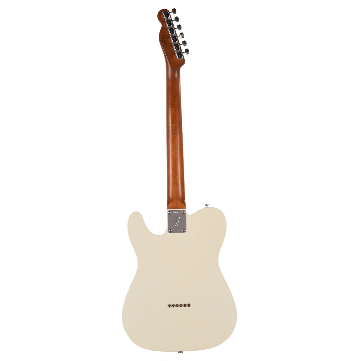 Fender Custom Shop Roasted Telecaster Thinline Closet Classic Aged Olympic White w/Josefina Hand-Wound OBG and Duncan P-90 Masterbuilt by Greg Fessler Electric Guitars
