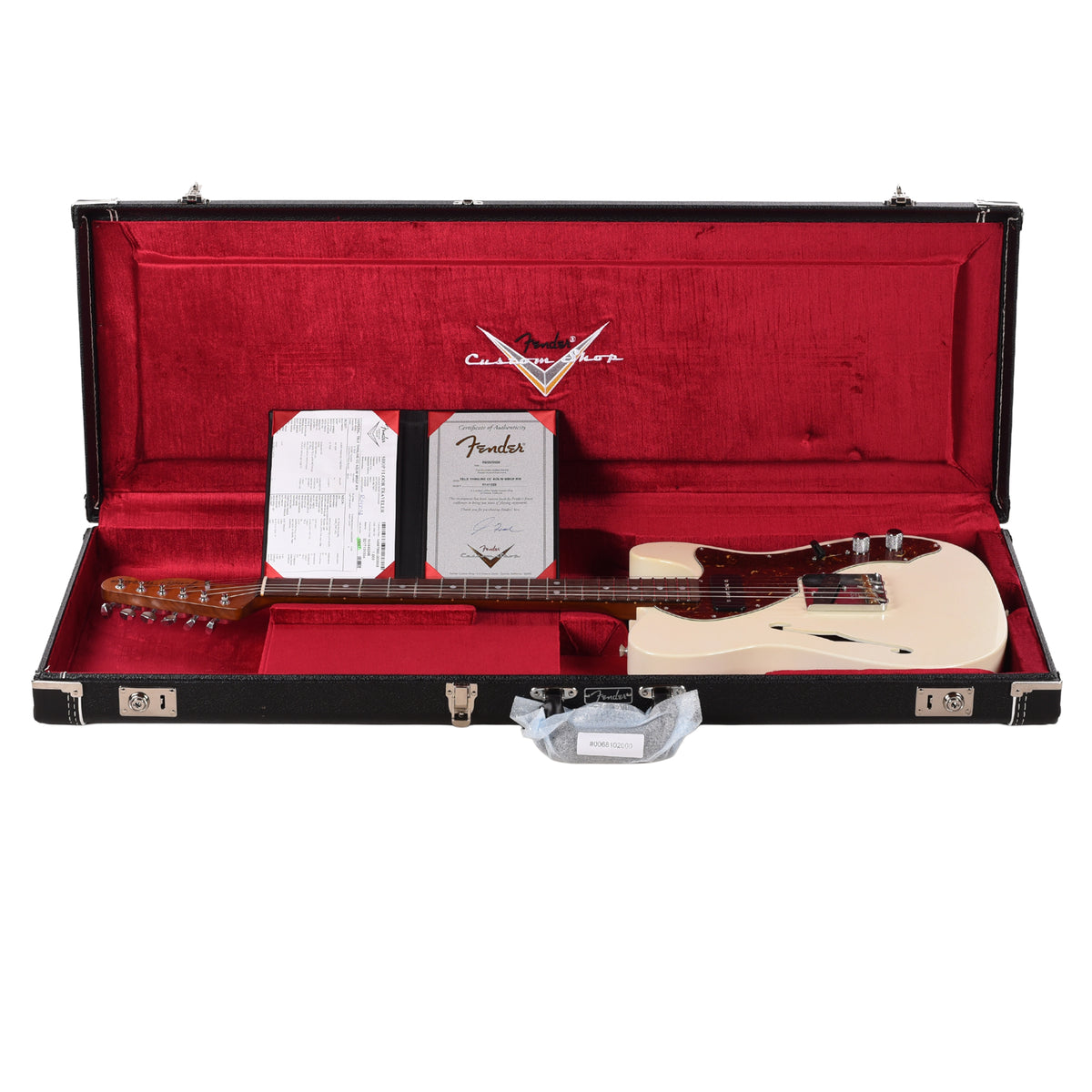 Fender Custom Shop Roasted Telecaster Thinline Closet Classic Aged Olympic White w/Josefina Hand-Wound OBG and Duncan P-90 Masterbuilt by Greg Fessler Electric Guitars