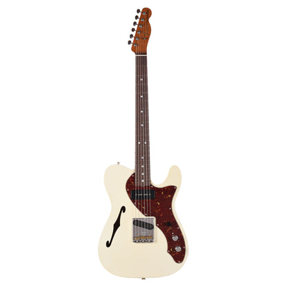 Fender Custom Shop Roasted Telecaster Thinline Closet Classic Aged Olympic White w/Josefina Hand-Wound OBG and Duncan P-90 Masterbuilt by Greg Fessler Electric Guitars