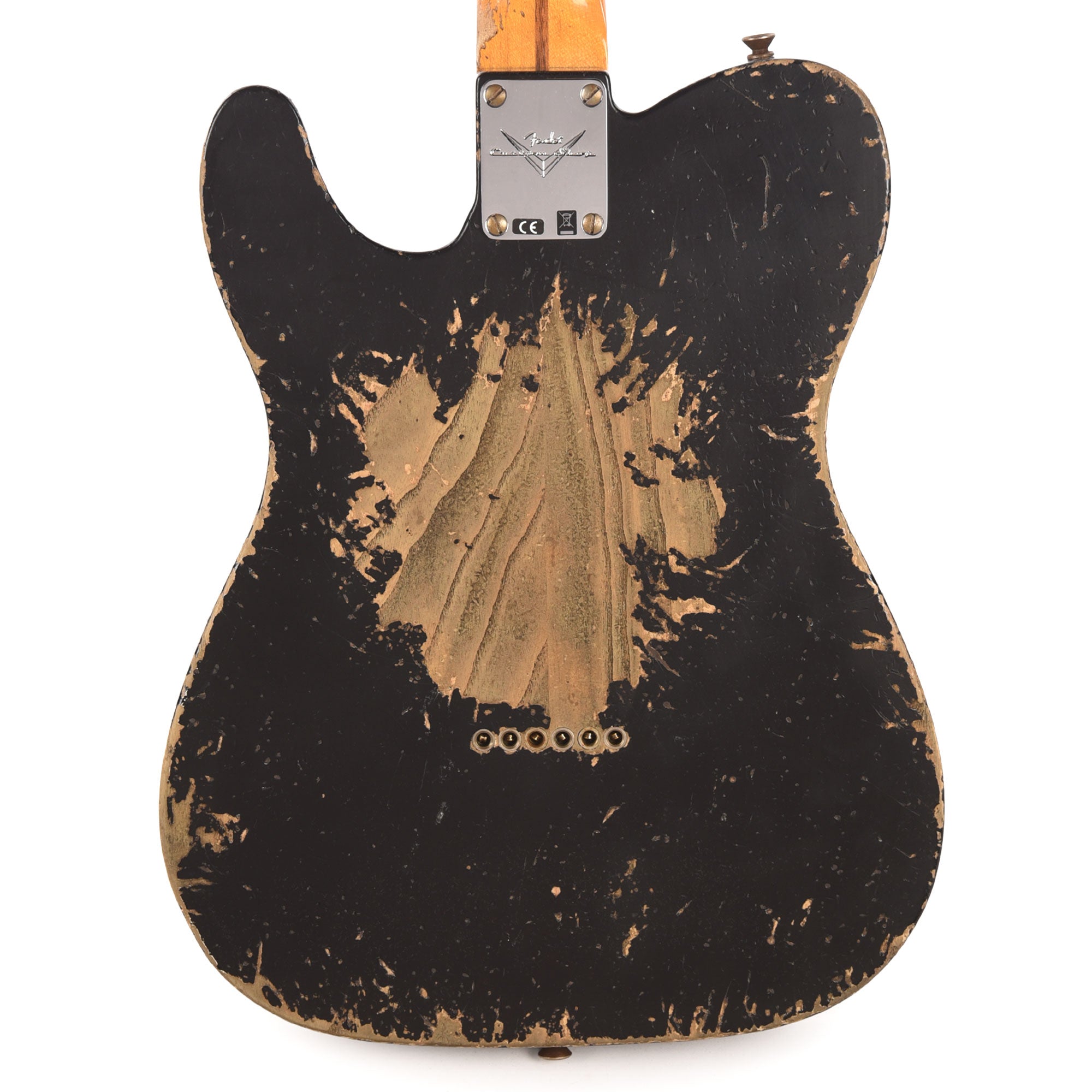 Fender Custom Shop Special Edition 1952 Telecaster Super Heavy Relic Aged Black Electric Guitars