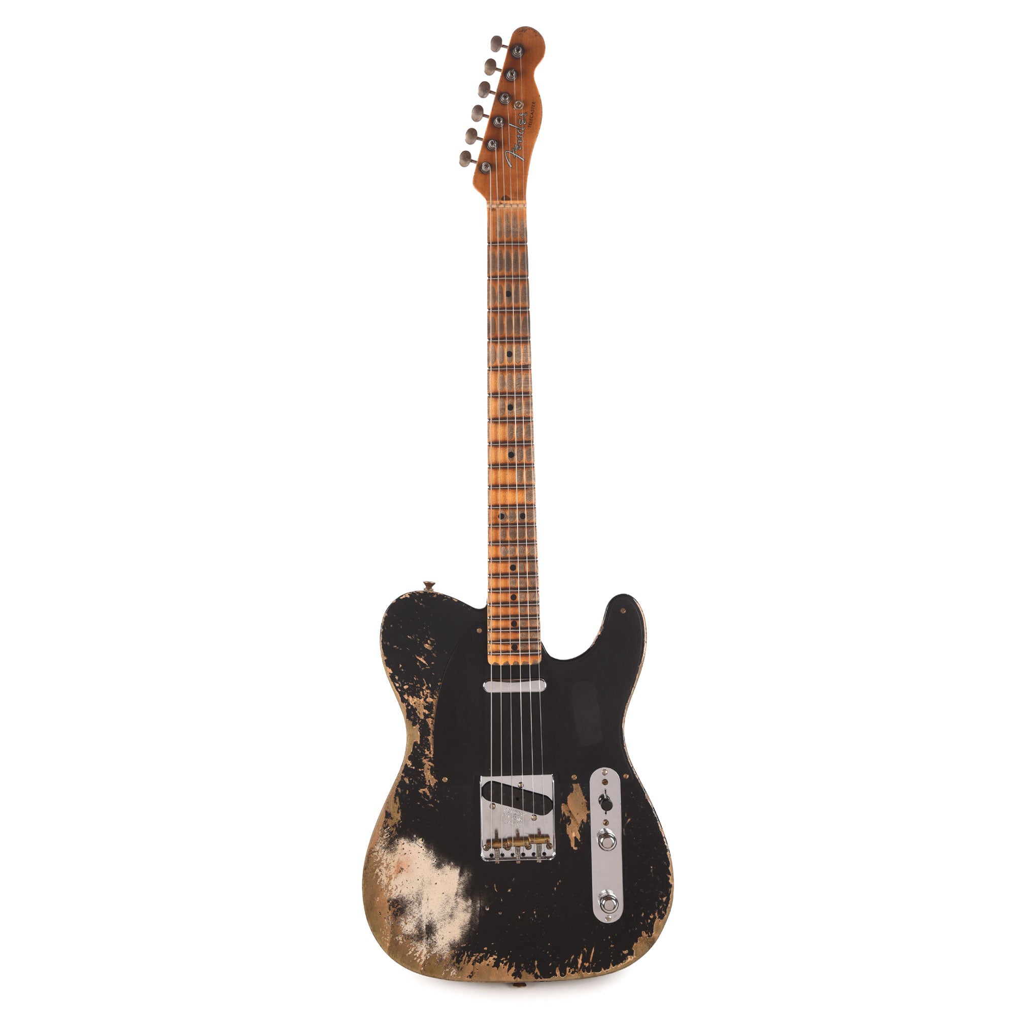 Fender Custom Shop Special Edition 1952 Telecaster Super Heavy Relic Aged Black Electric Guitars