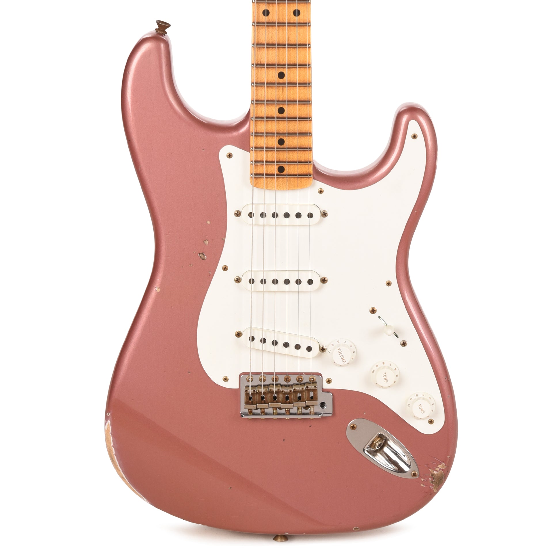 Fender Custom Shop Special Edition 1958 Compound Radius Stratocaster Relic Aged Burgundy Mist Metallic Electric Guitars