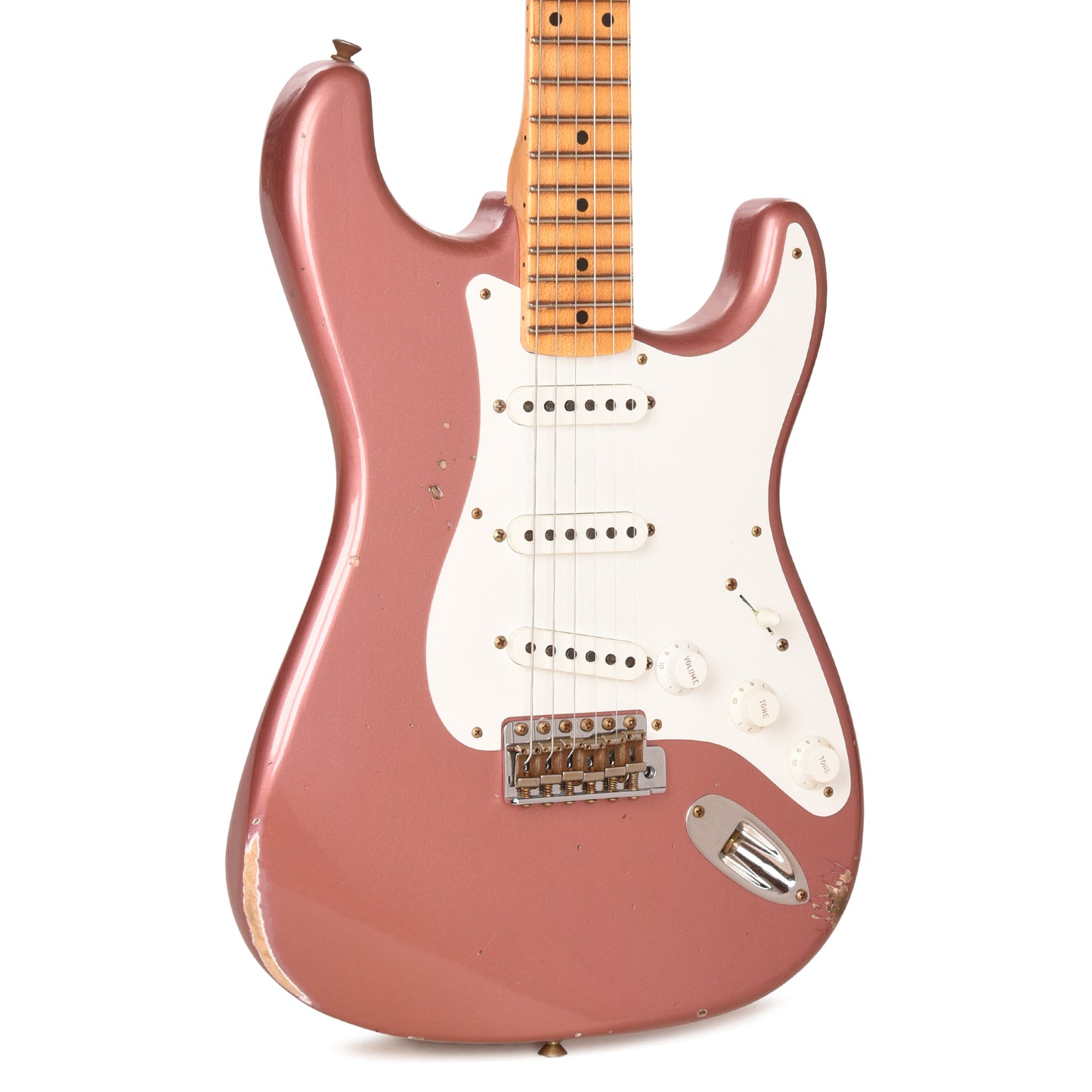 Fender Custom Shop Special Edition 1958 Compound Radius Stratocaster Relic Aged Burgundy Mist Metallic Electric Guitars