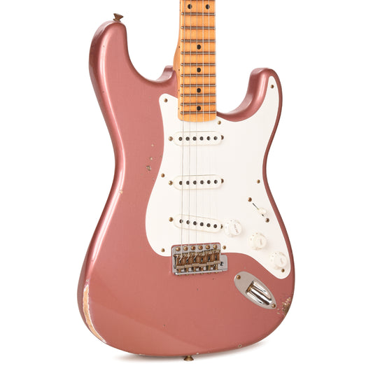 Fender Custom Shop Special Edition 1958 Compound Radius Stratocaster Relic Aged Burgundy Mist Metallic Electric Guitars