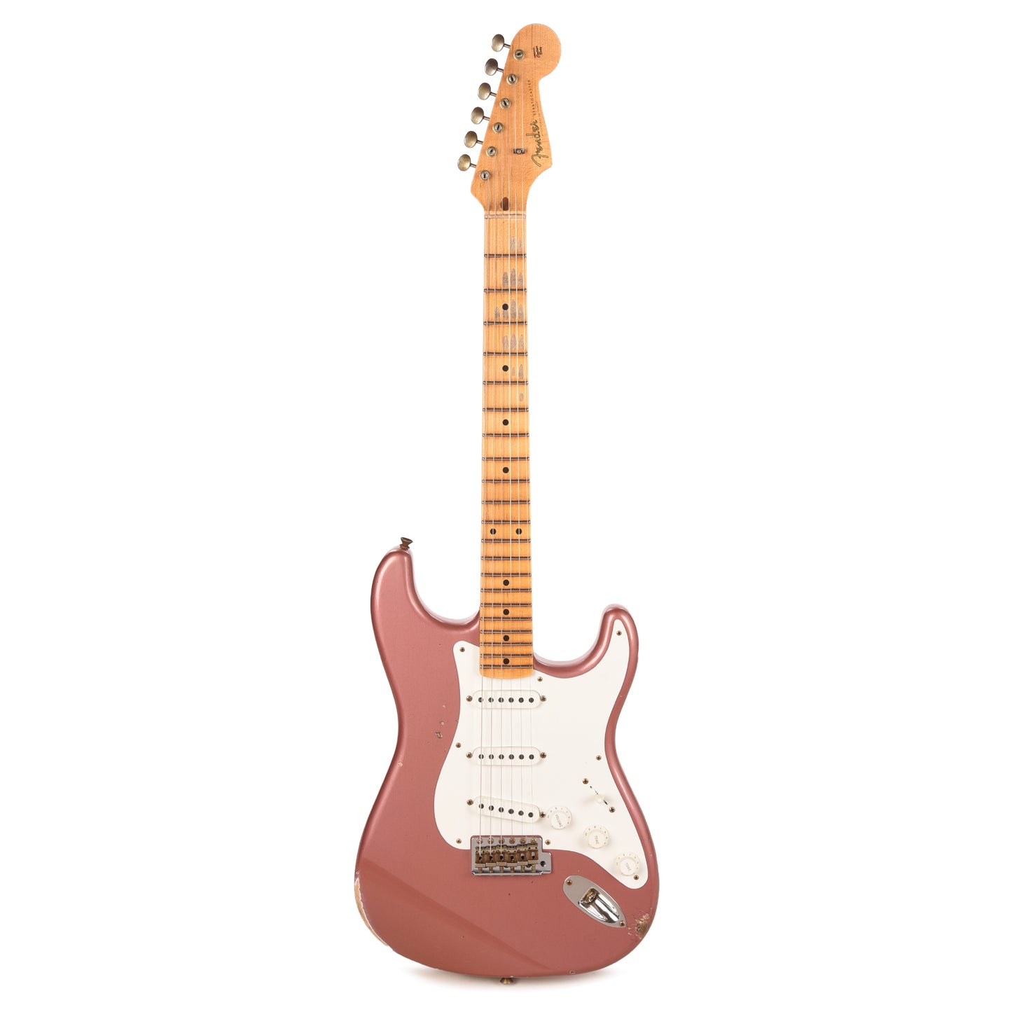 Fender Custom Shop Special Edition 1958 Compound Radius Stratocaster Relic Aged Burgundy Mist Metallic Electric Guitars