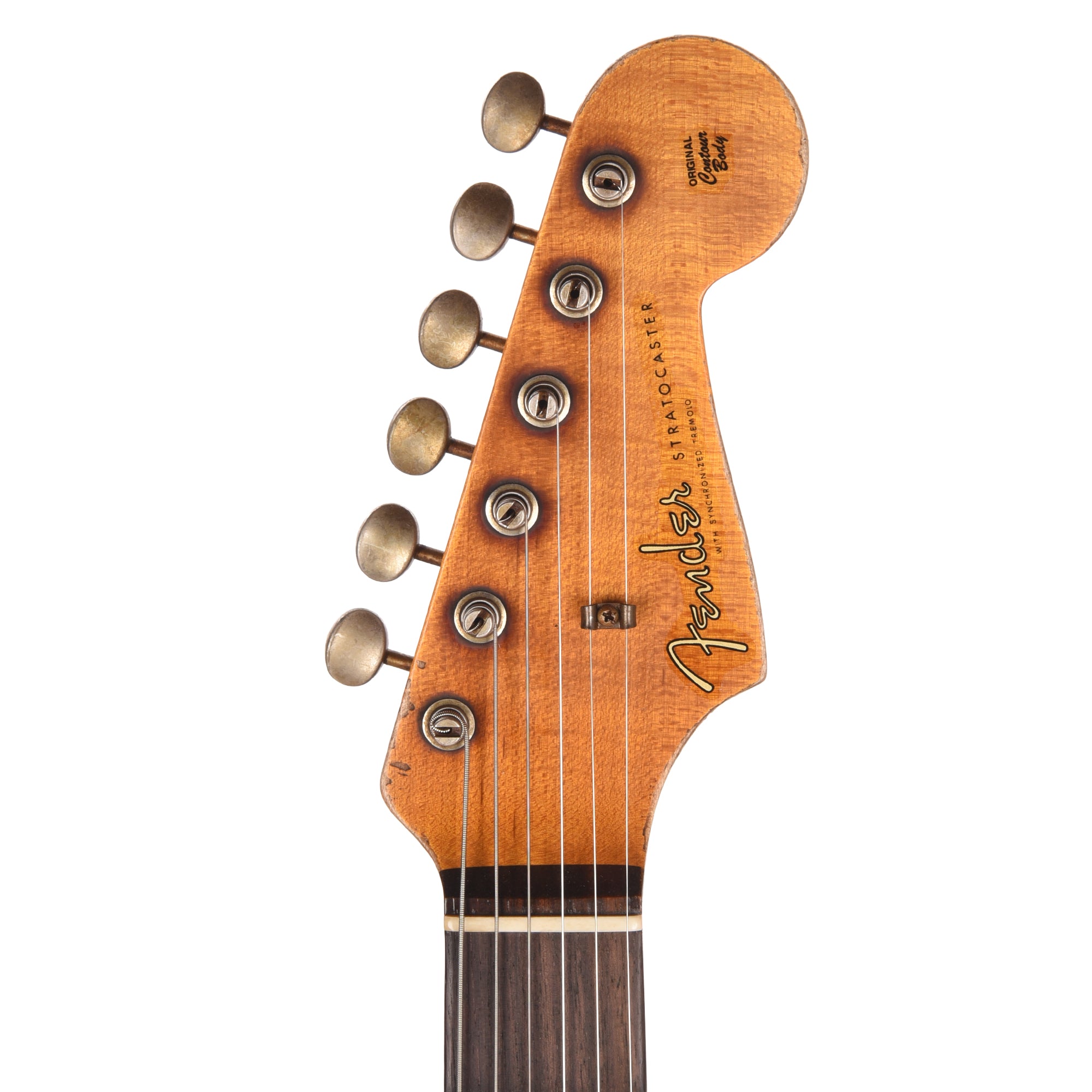 Fender Custom Shop Special Edition 1961 Stratocaster Super Heavy Relic Aged Vintage White over 3-Tone Sunburst Electric Guitars