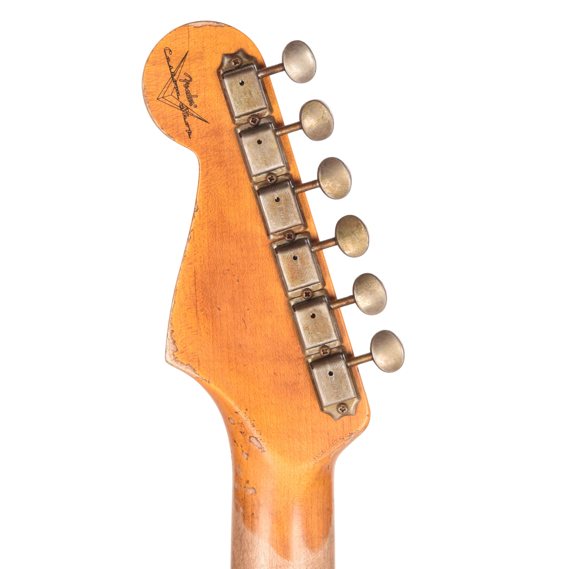 Fender Custom Shop Special Edition 1961 Stratocaster Super Heavy Relic Aged Vintage White over 3-Tone Sunburst Electric Guitars