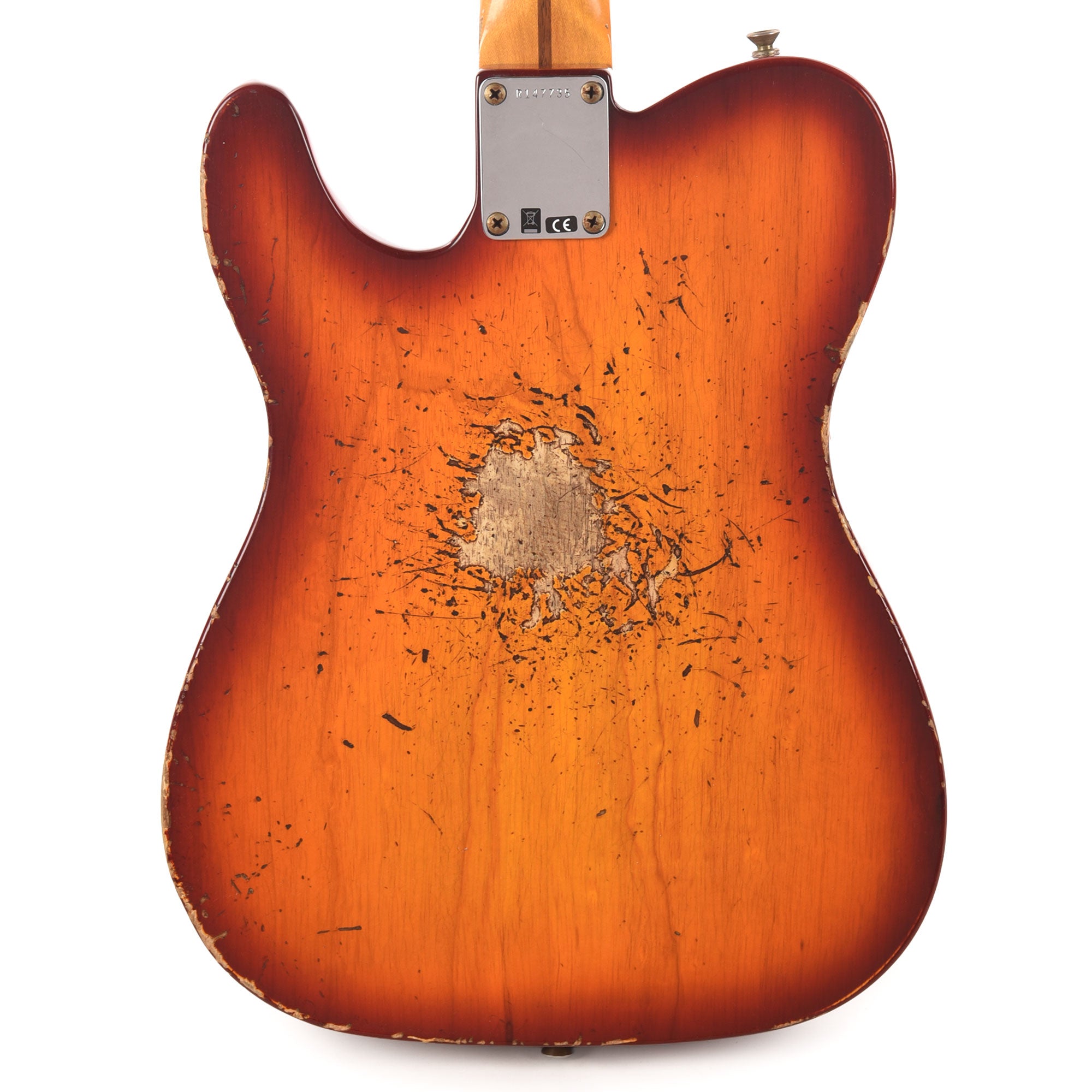 Fender Custom Shop Special Edition Cunife Blackguard Bigsby Telecaster Heavy Relic Aged Cherry Sunburst Electric Guitars