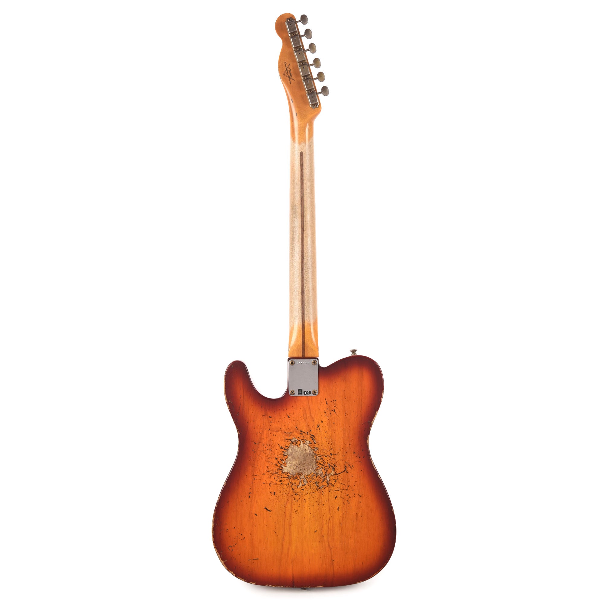 Fender Custom Shop Special Edition Cunife Blackguard Bigsby Telecaster Heavy Relic Aged Cherry Sunburst Electric Guitars