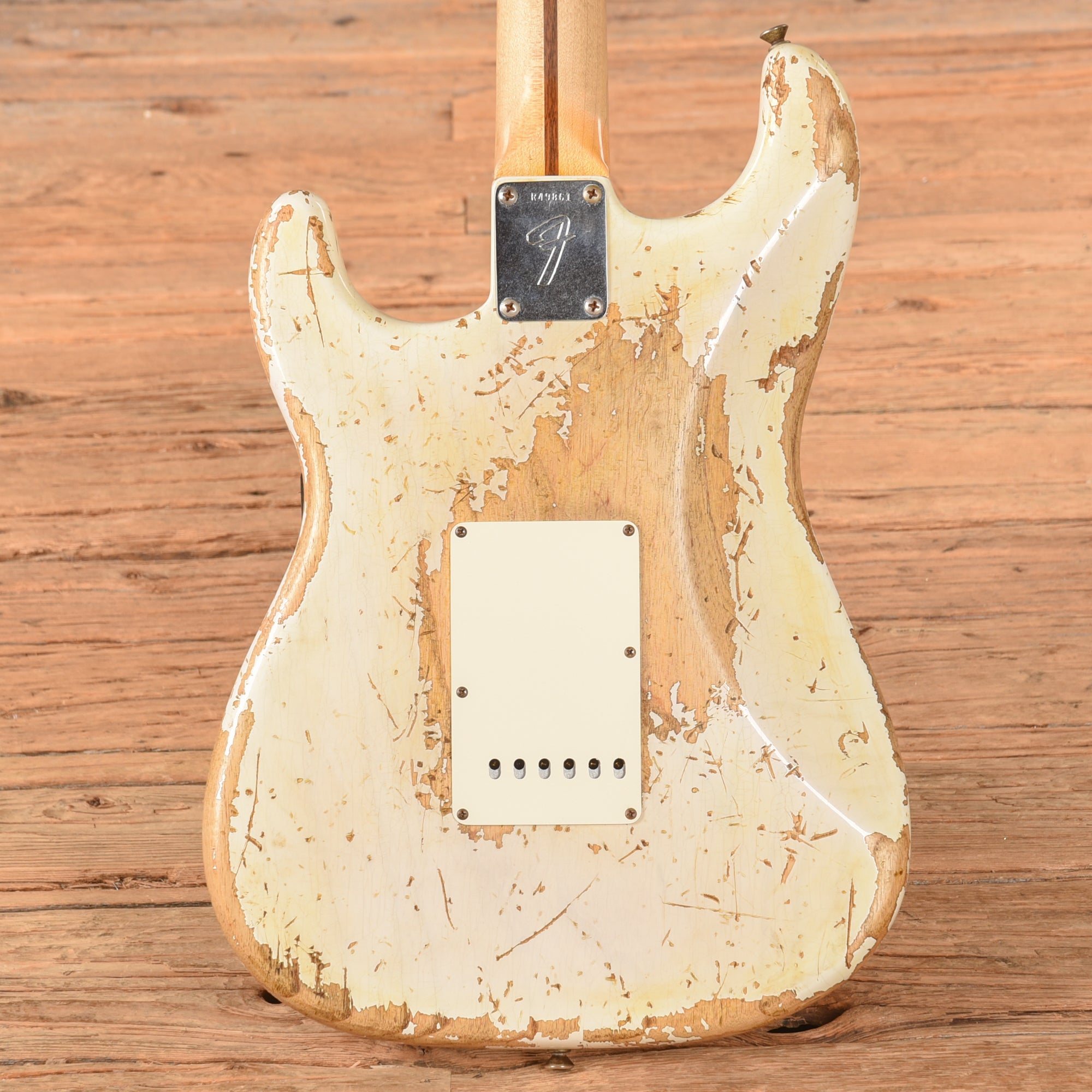 Fender Custom Shop Vintage Stratocaster Heavy Relic Olympic White 2009 Electric Guitars