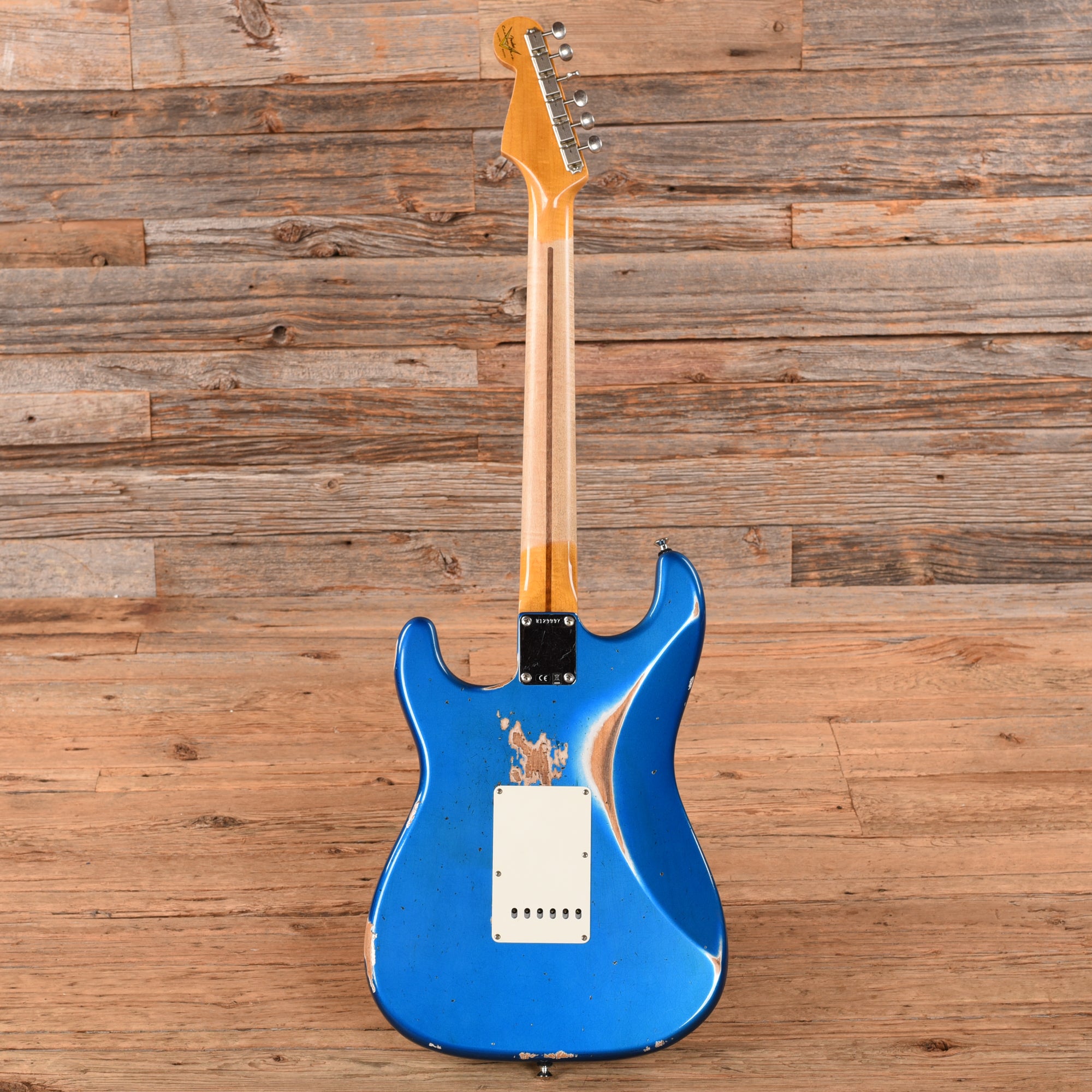 Fender Custom Shop WW10 '57 Stratocaster Heavy Relic Faded Aged Bright Sapphire Metallic Electric Guitars