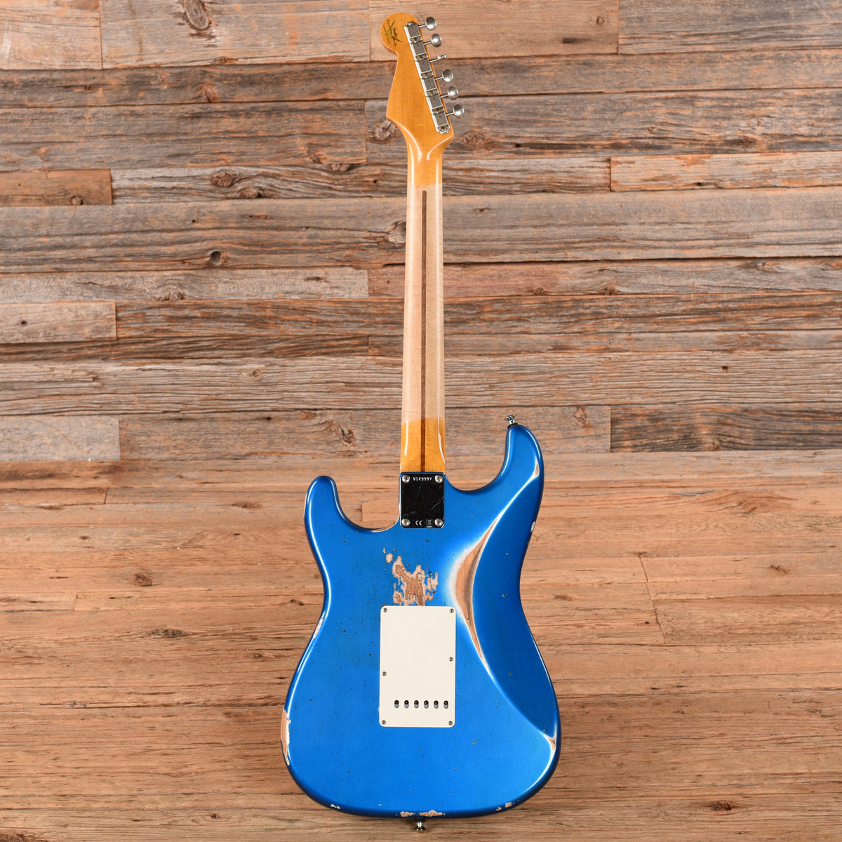 Fender Custom Shop WW10 '57 Stratocaster Heavy Relic Faded Aged Bright Sapphire Metallic Electric Guitars