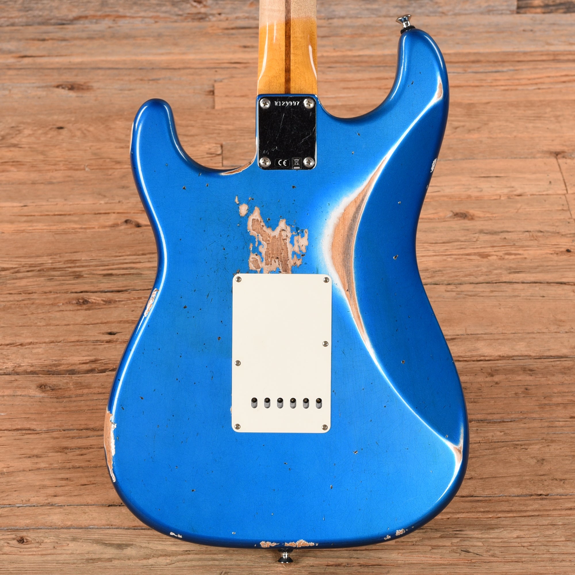Fender Custom Shop WW10 '57 Stratocaster Heavy Relic Faded Aged Bright Sapphire Metallic Electric Guitars