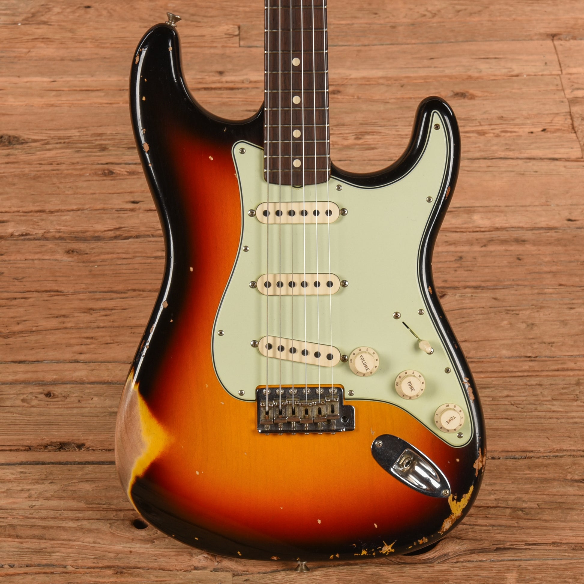 Fender Custom Shop WW10 '61 Stratocaster Reissue Heavy Relic Sunburst 2019 Electric Guitars