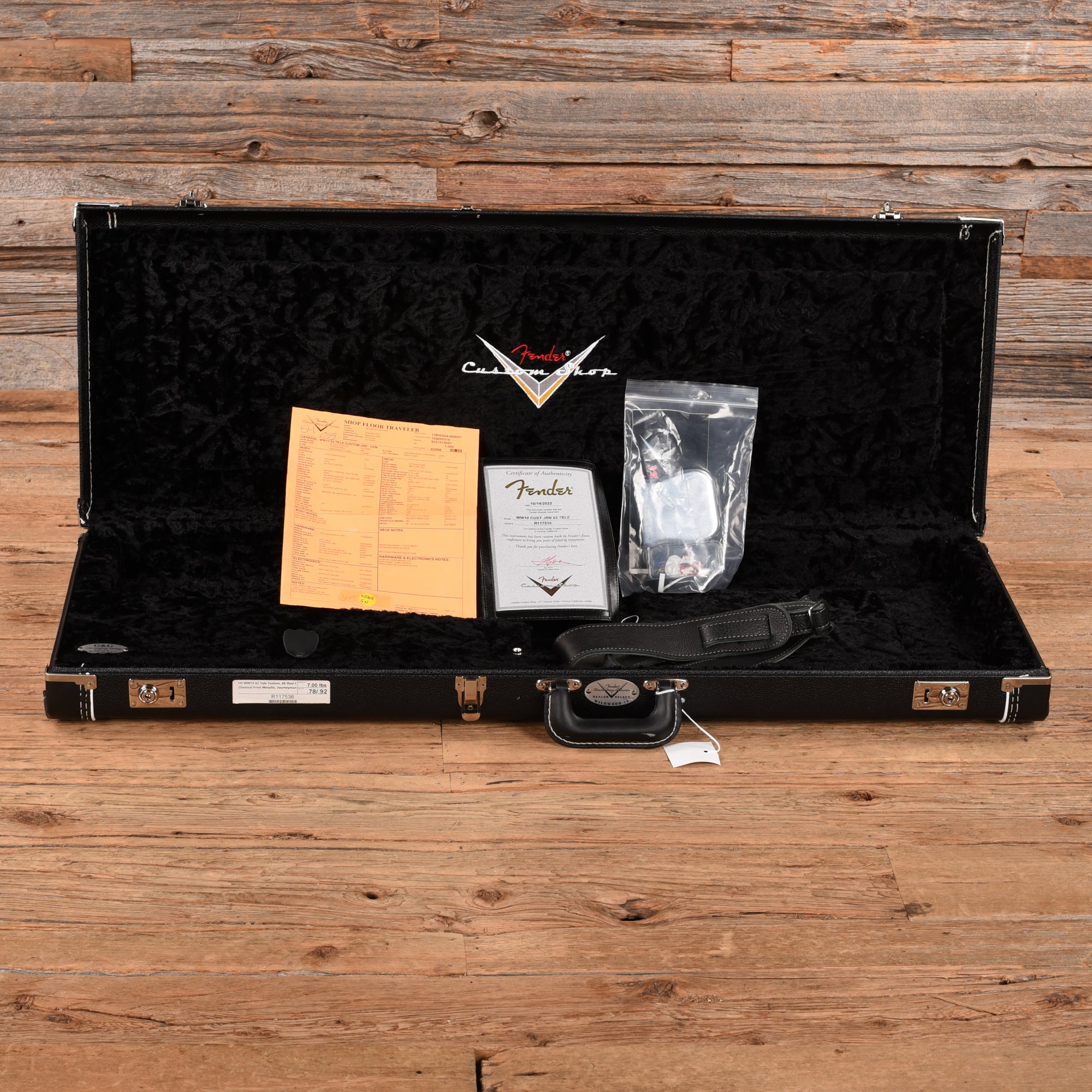 Fender Custom Shop WW10 '62 Telecaster Custom Journeyman Relic Charcoal Frost Electric Guitars