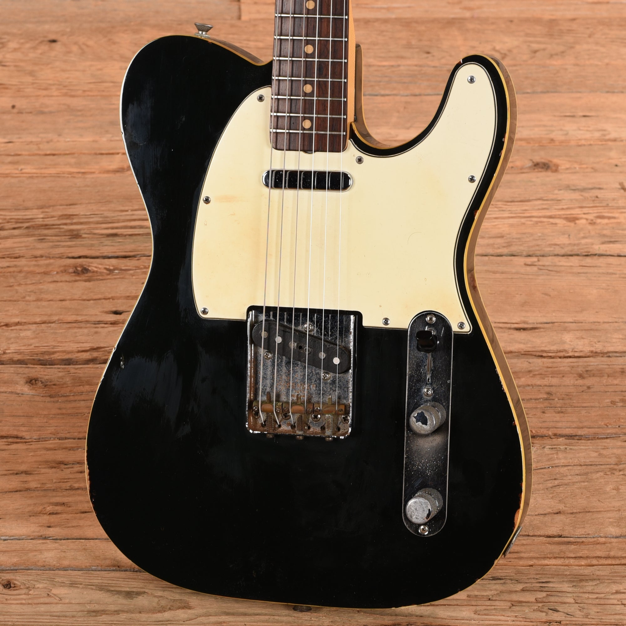 Fender Custom Telecaster Refin Black over Sunburst 1963 Electric Guitars