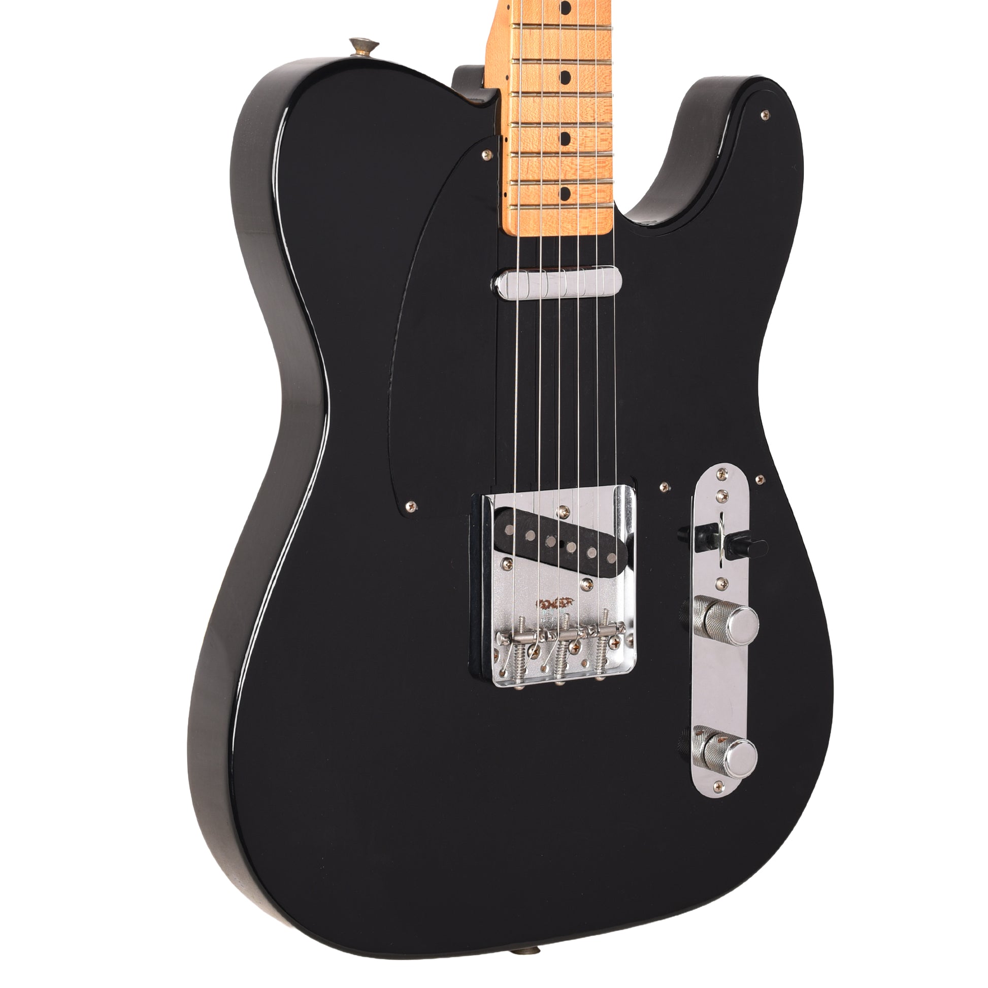 Fender DE Vintera Road Worn '60s Double Esquire Black w/Custom Shop '51 Nocaster Pickups & Hardshell Case Electric Guitars