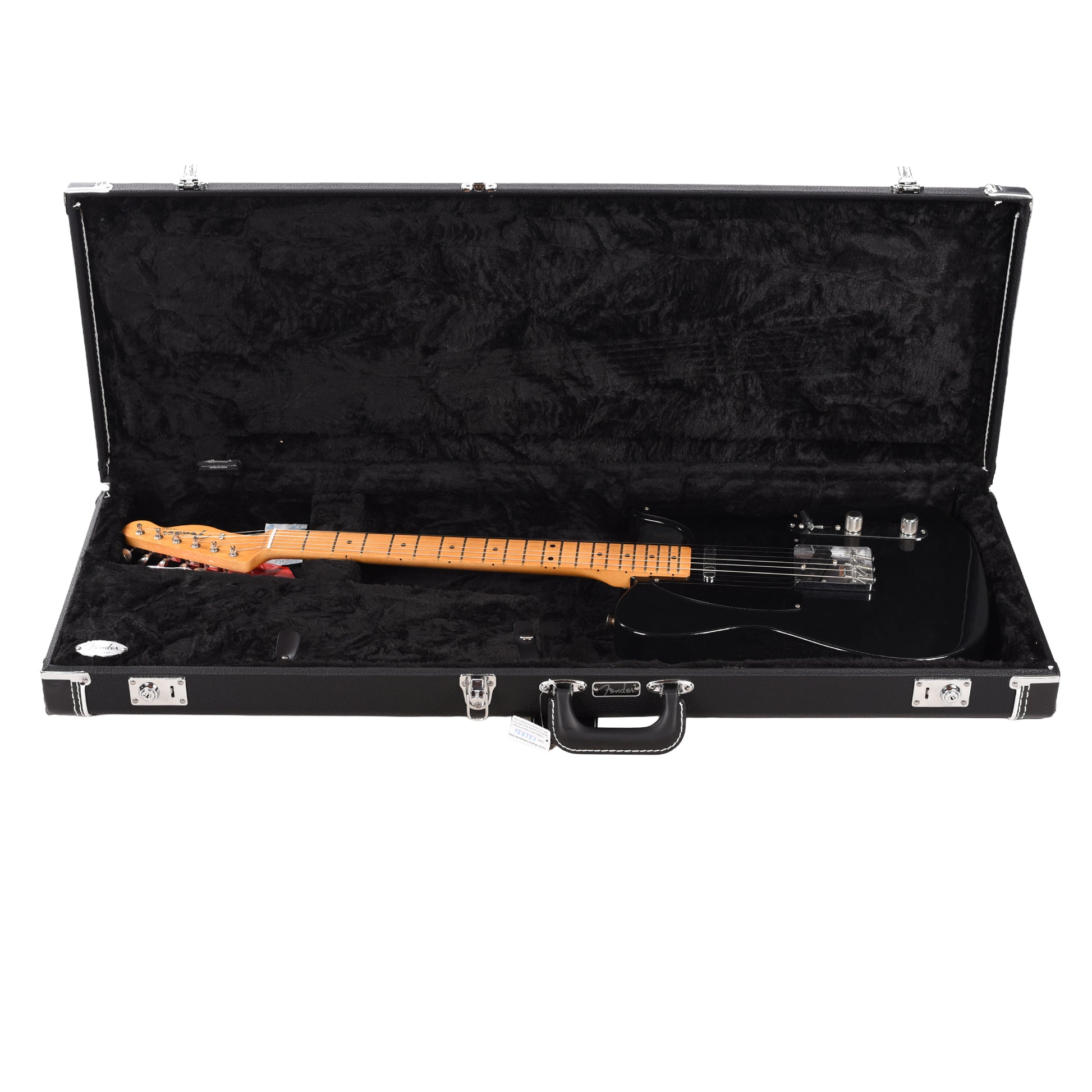 Fender DE Vintera Road Worn '60s Double Esquire Black w/Custom Shop '51 Nocaster Pickups & Hardshell Case Electric Guitars