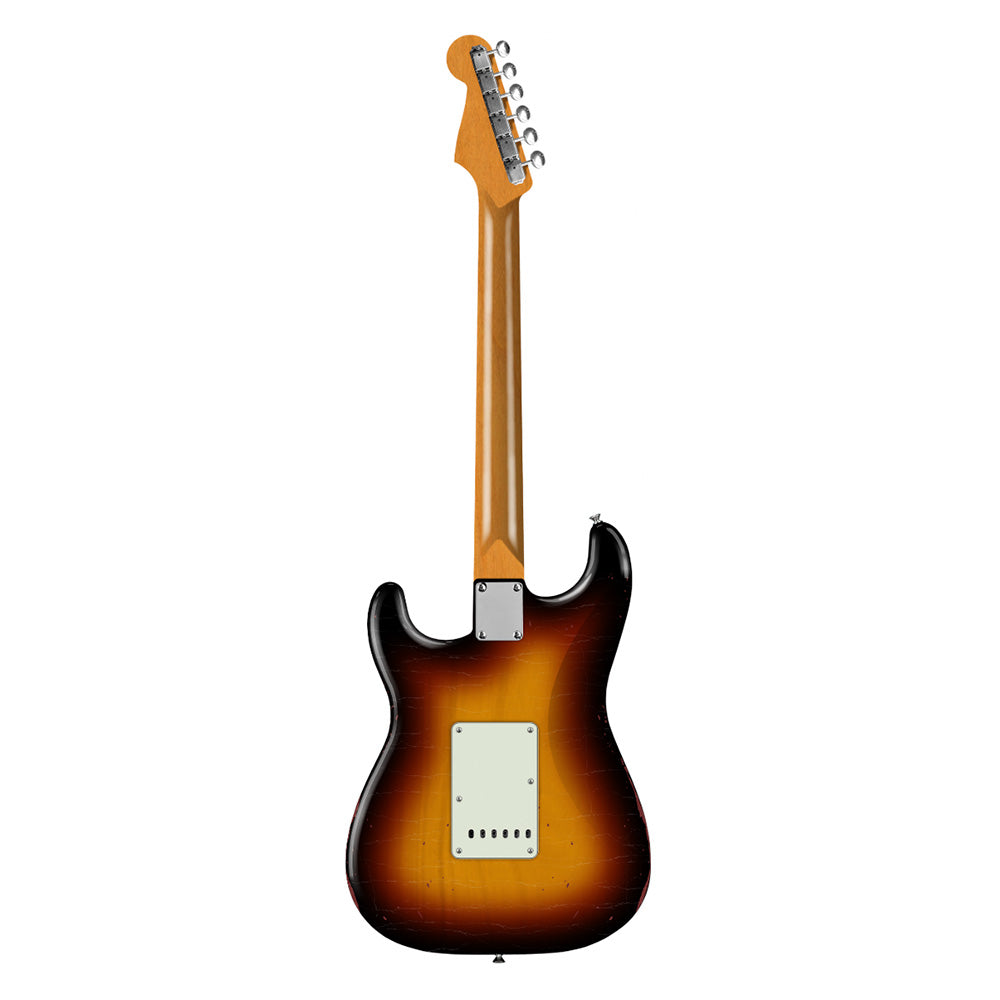 Fender DE Vintera Road Worn '60s Stratocaster RW 3-Color Sunburst w/Custom Shop Texas Special Pickups Electric Guitars
