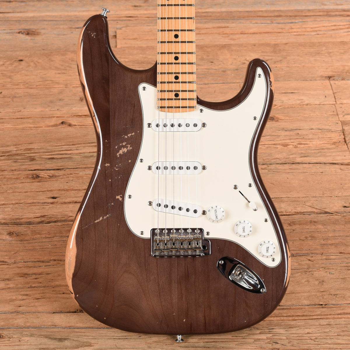 Fender Highway One Stratocaster Cocoa Transparent 2002 Electric Guitars