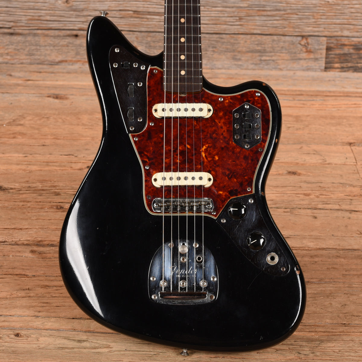 Fender Jaguar Black Refin 1964 Electric Guitars