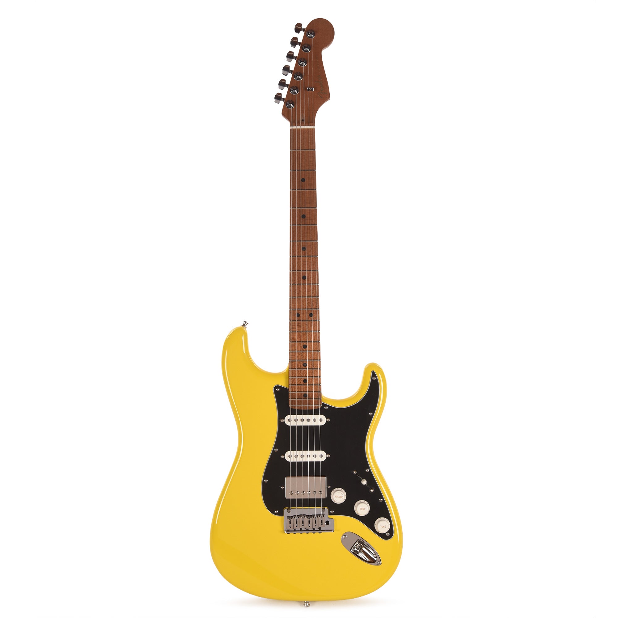 Fender Limited Edition American Ultra II Stratocaster HSS Graffiti Yellow w/Seymour Duncan Antiquity Bridge Humbucker Electric Guitars
