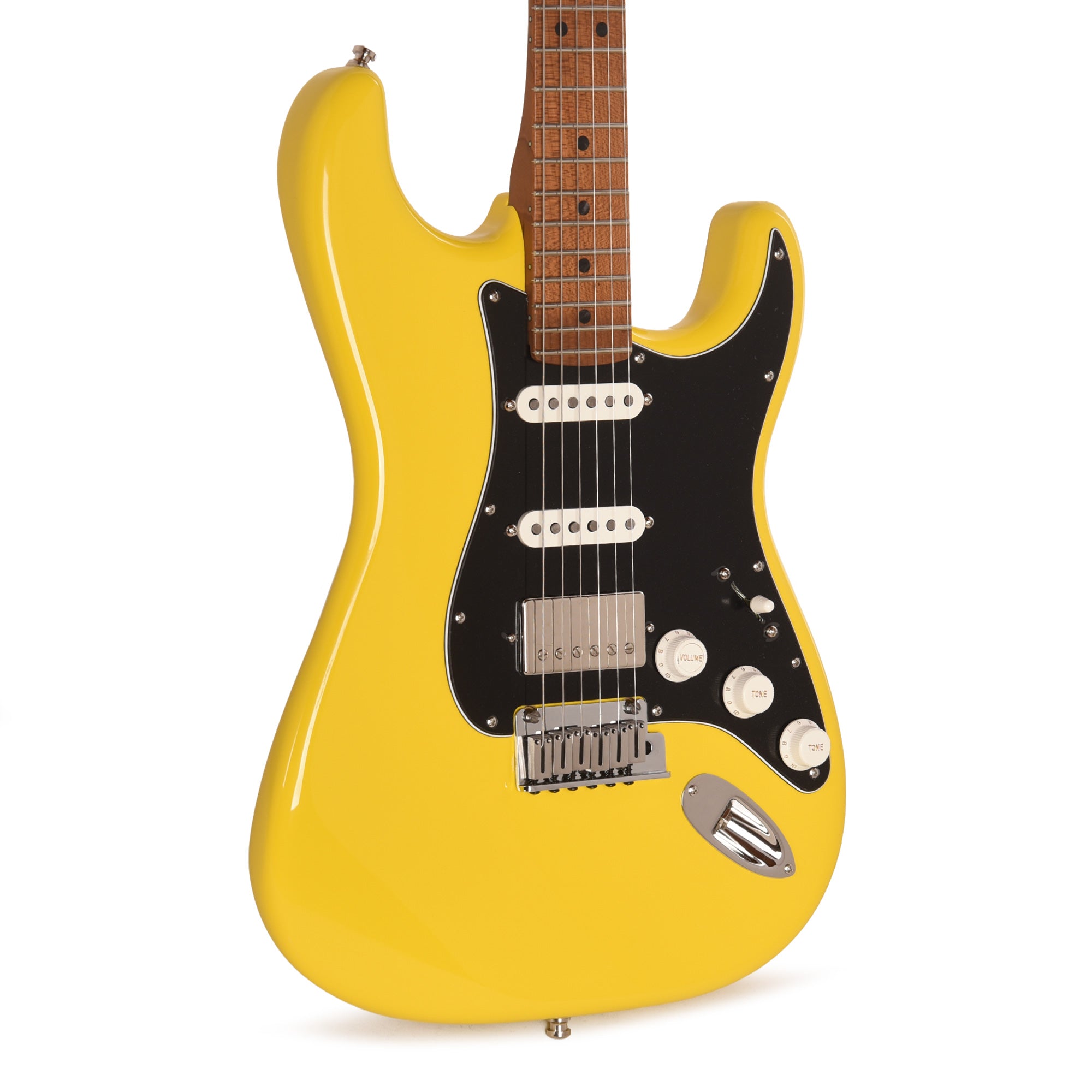 Fender Limited Edition American Ultra II Stratocaster HSS Graffiti Yellow w/Seymour Duncan Antiquity Bridge Humbucker Electric Guitars