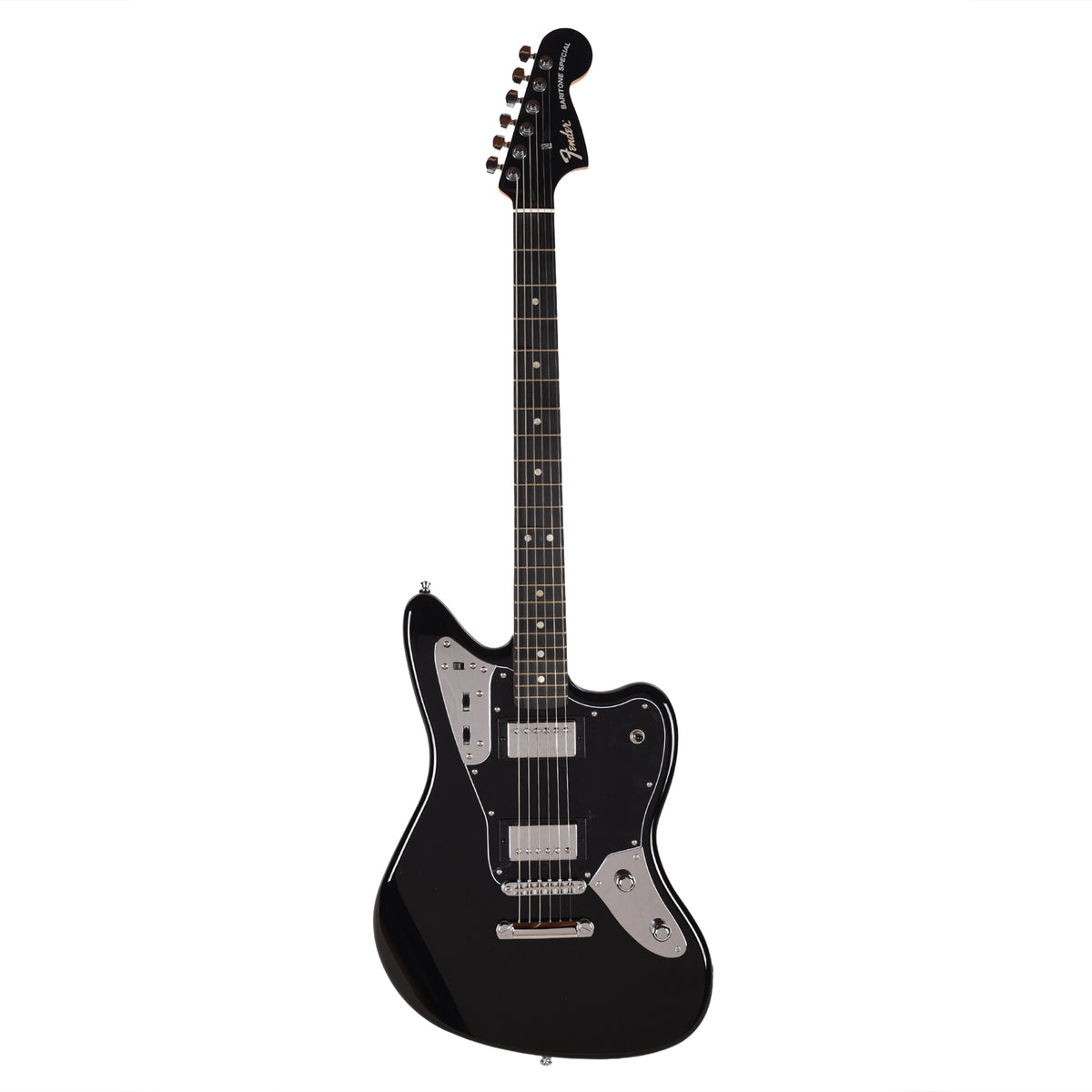 Fender Limited Edition Player Fusion Jaguar Baritone Black Electric Guitars