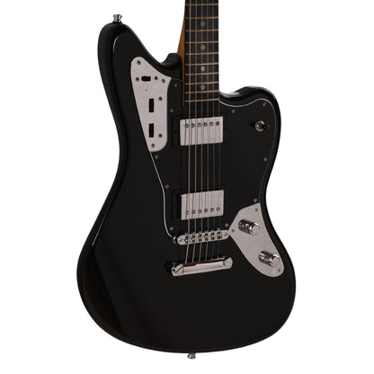 Fender Limited Edition Player Fusion Jaguar Baritone Black Electric Guitars