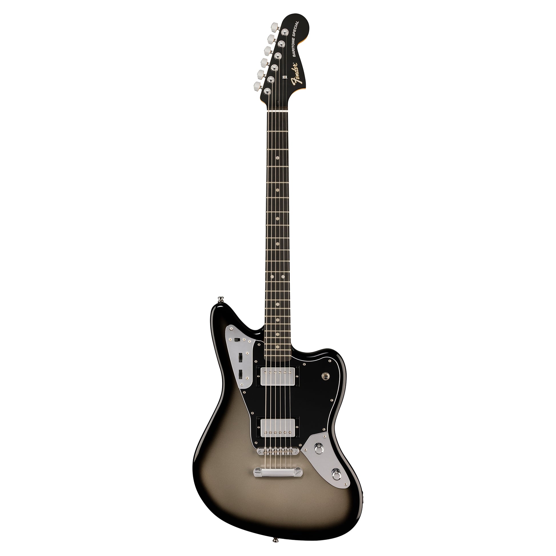 Fender Limited Edition Player Fusion Jaguar Baritone Silverburst Electric Guitars