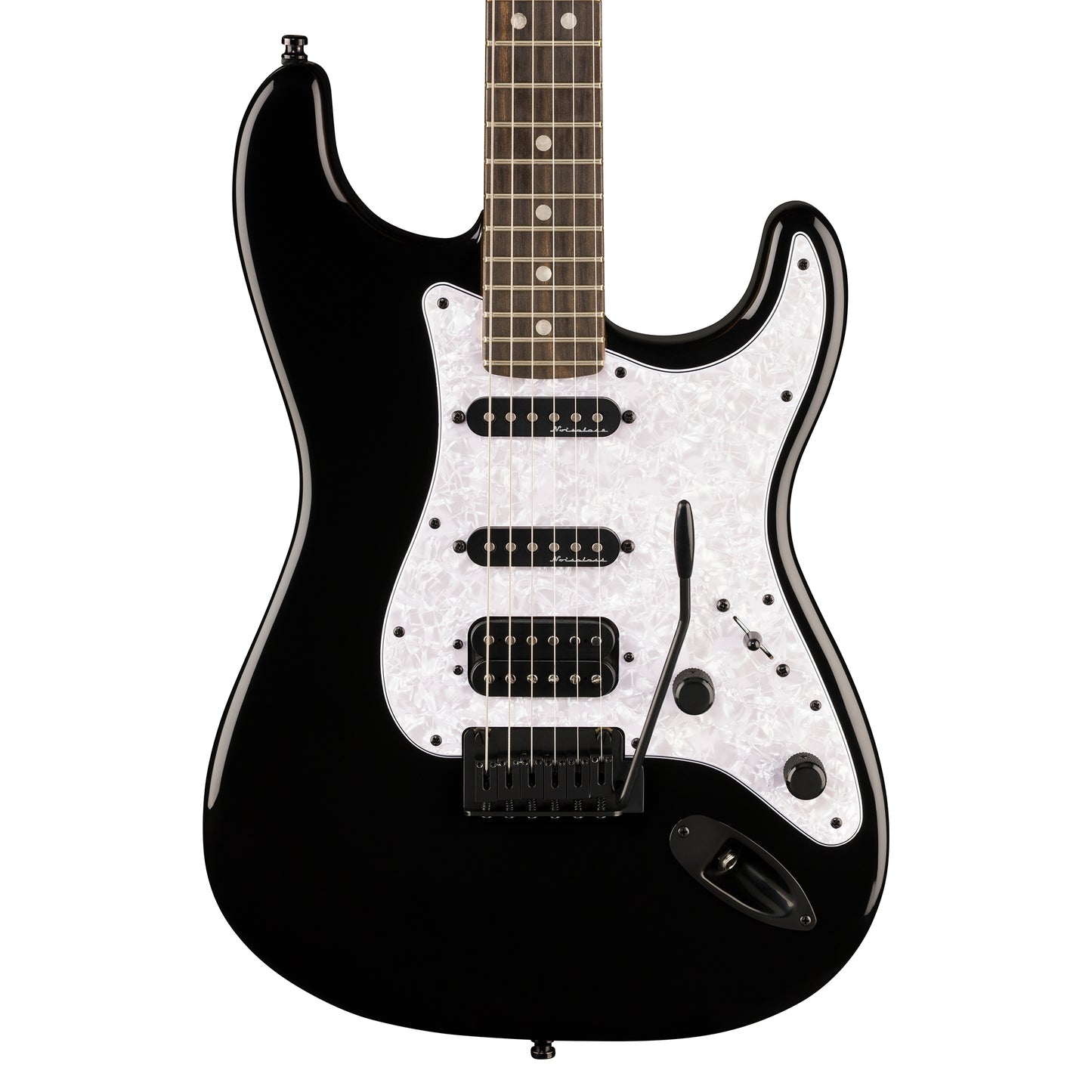 Fender Limited Edition Player Fusion Stratocaster HSS Black Electric Guitars