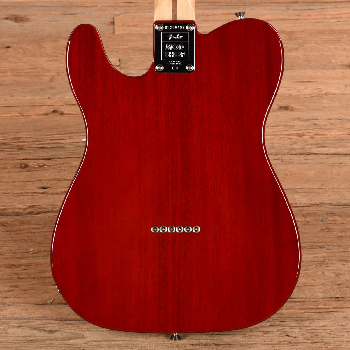 Fender Mod Shop Telecaster Crimson Red Transparent 2020 Electric Guitars