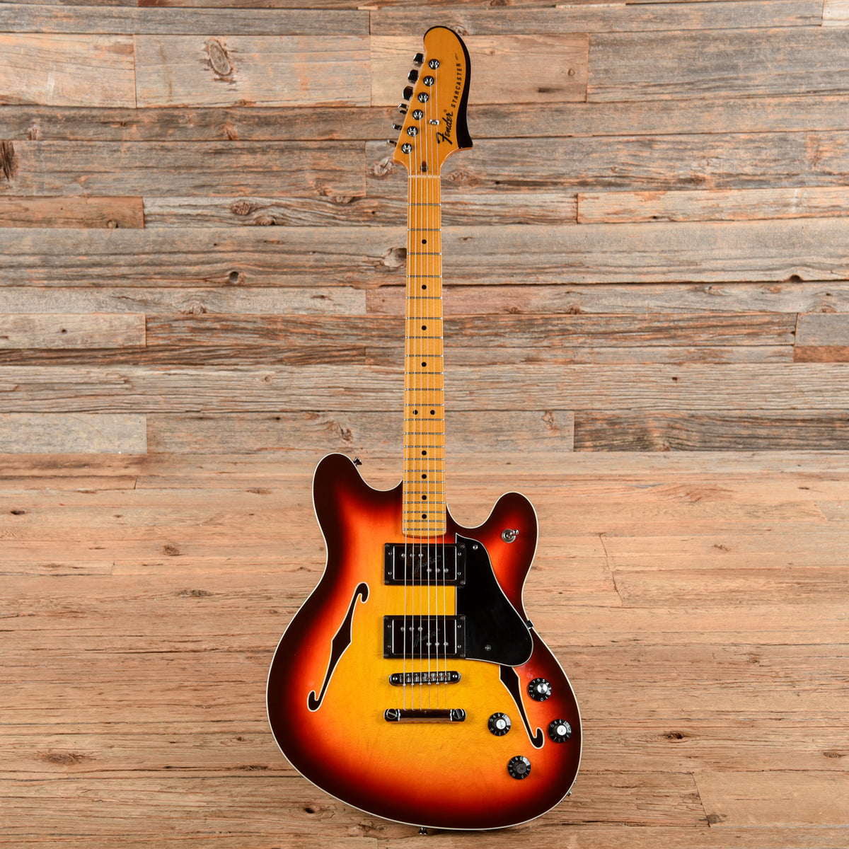 Fender Modern Player Starcaster Aged Cherry Burst 2014 Electric Guitars