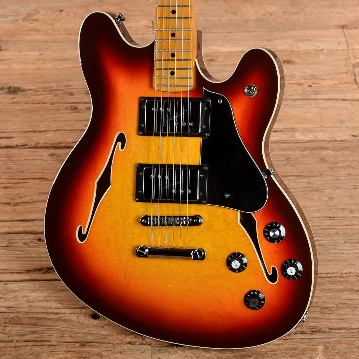 Fender Modern Player Starcaster Aged Cherry Burst 2014 Electric Guitars