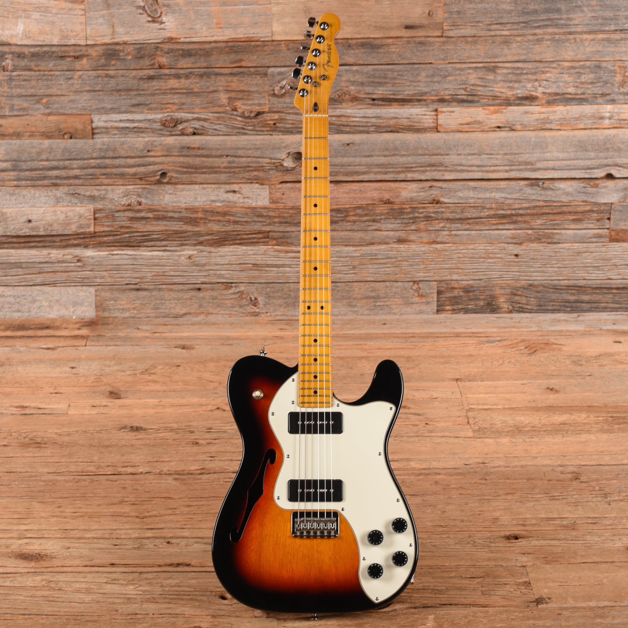 Fender Modern Player Telecaster Thinline Deluxe Sunburst 2014