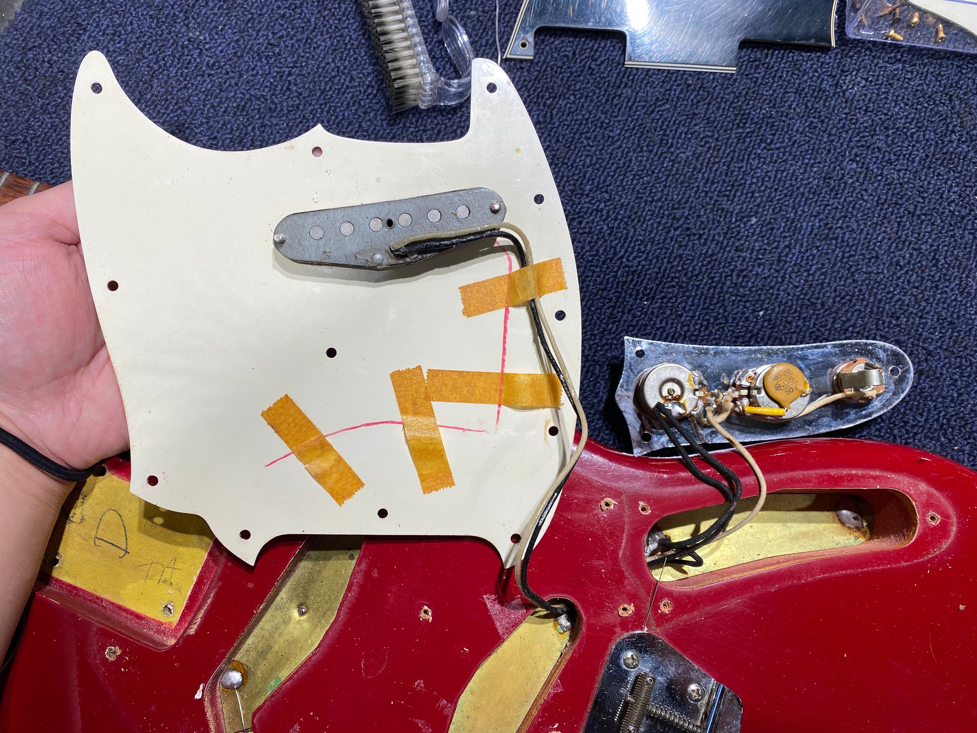 Fender Musicmaster II Dakota Red 1966 Electric Guitars