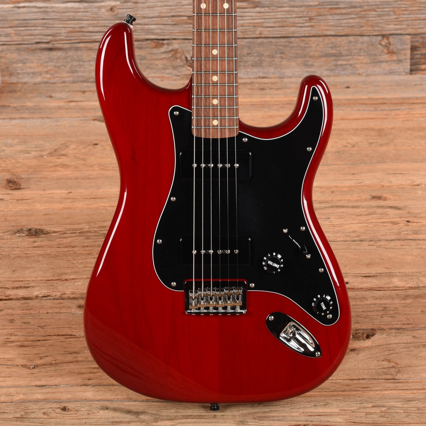 Fender Noventa Stratocaster Crimson Red Transparent 2021 Electric Guitars