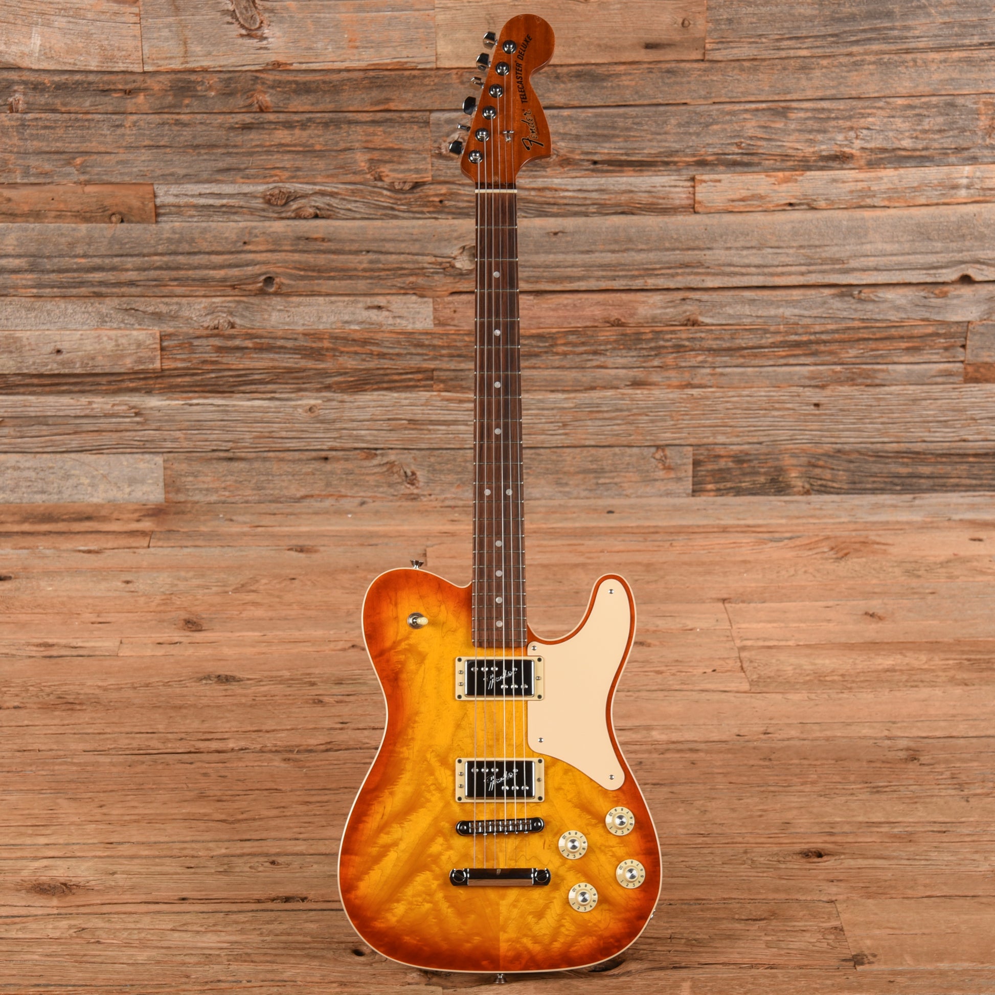 Fender Parallel Universe Troublemaker Telecaster Deluxe Sunburst 2018 Electric Guitars