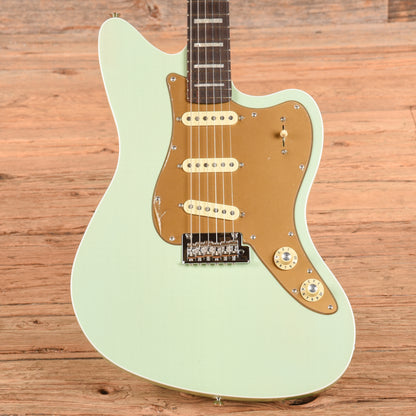 Fender Parallel Universe Volume II Strat Jazz Deluxe Transparent Faded Sea Foam Green 2024 Electric Guitars