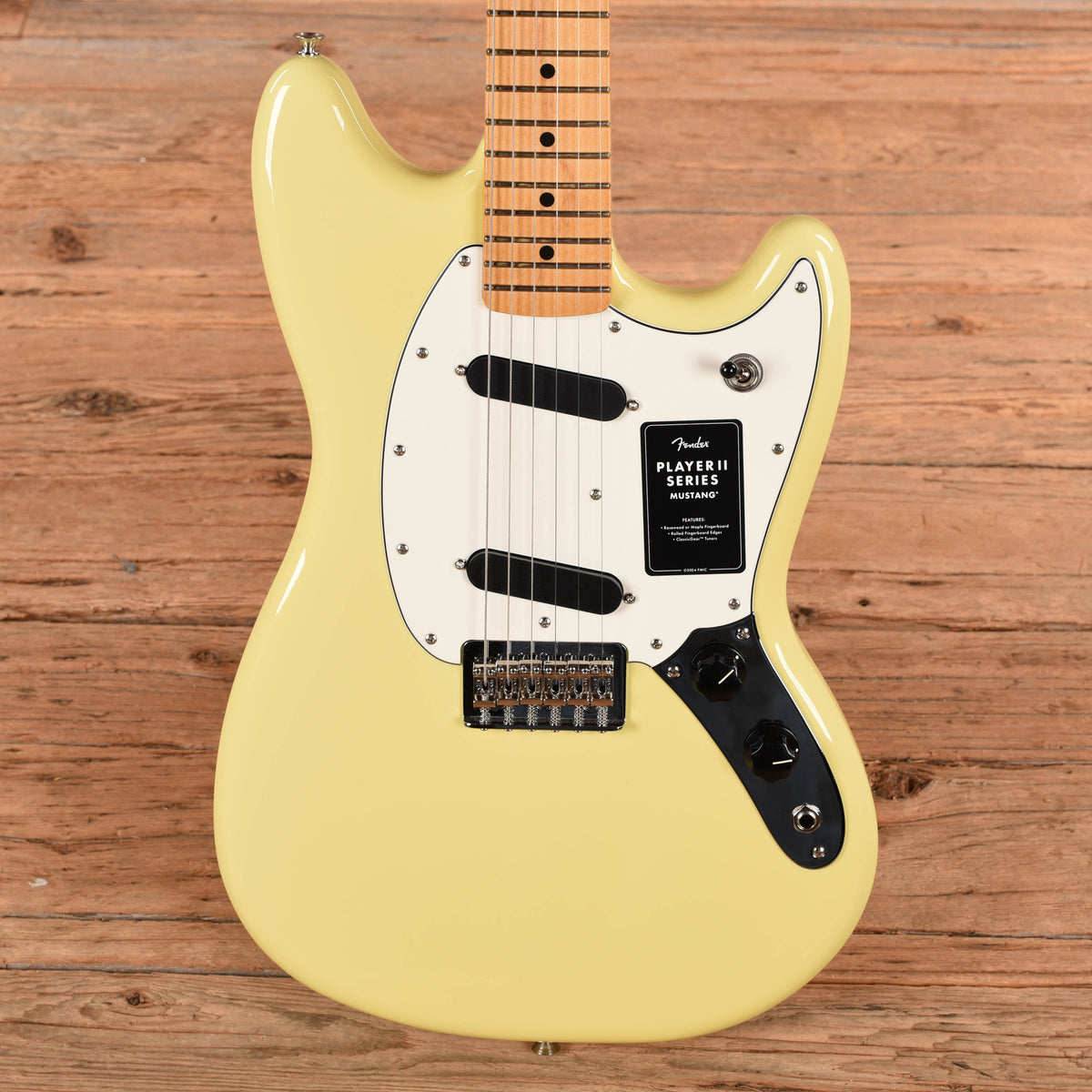 Fender Player II Mustang Hialeah Yellow 2026 Electric Guitars
