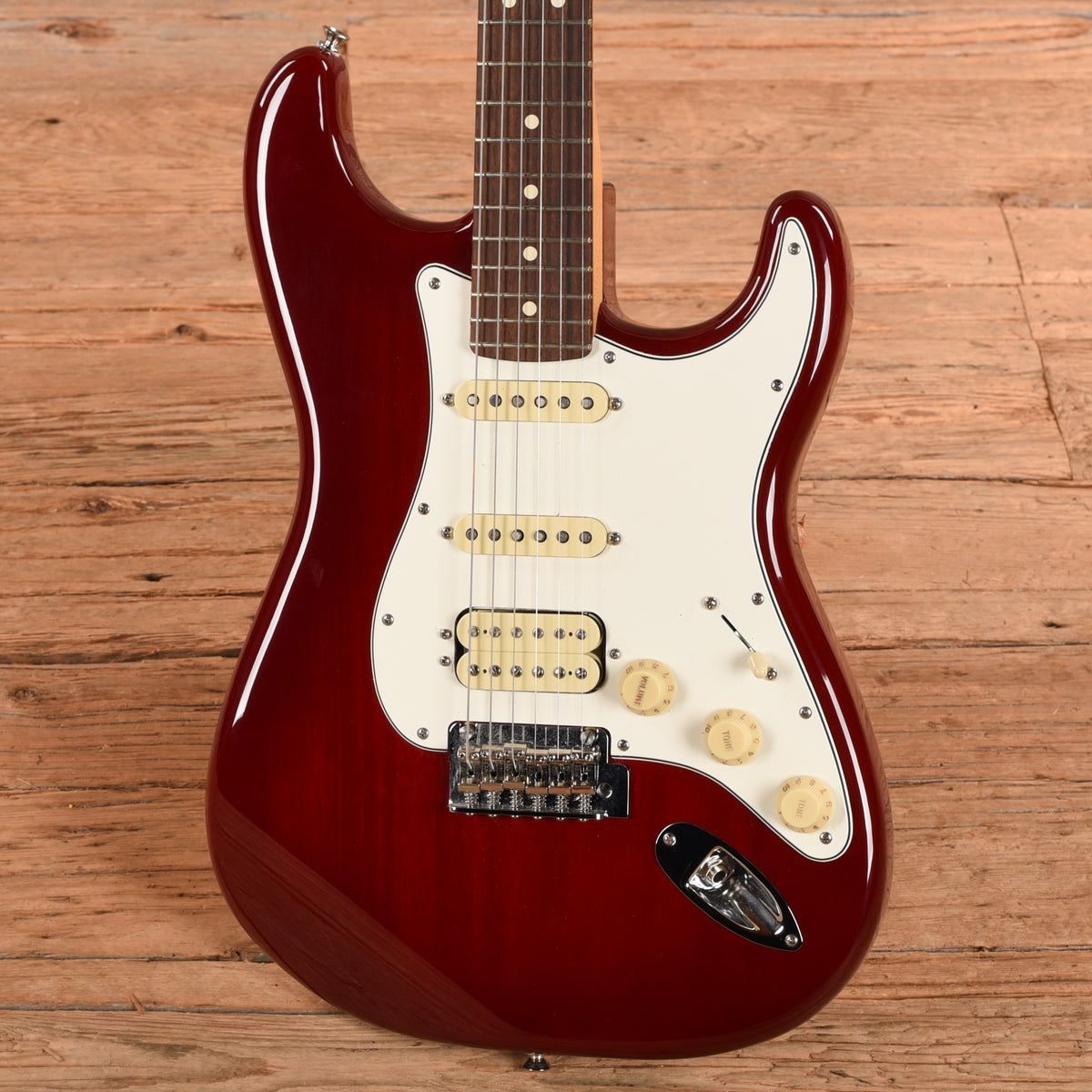 Fender Player II Stratocaster HSS Chambered Mahogany Transparent Cherry Burst 2025 Electric Guitars