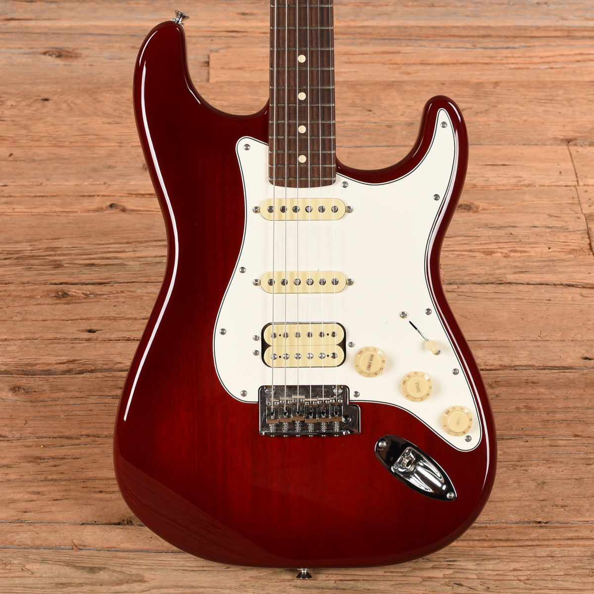 Fender Player II Stratocaster HSS Chambered Mahogany Transparent Cherry Burst 2025 Electric Guitars