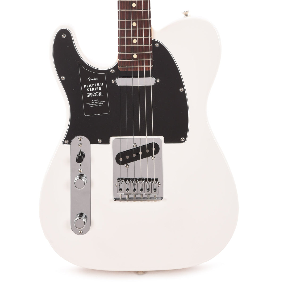 Fender Player II Telecaster Polar White LEFTY Electric Guitars