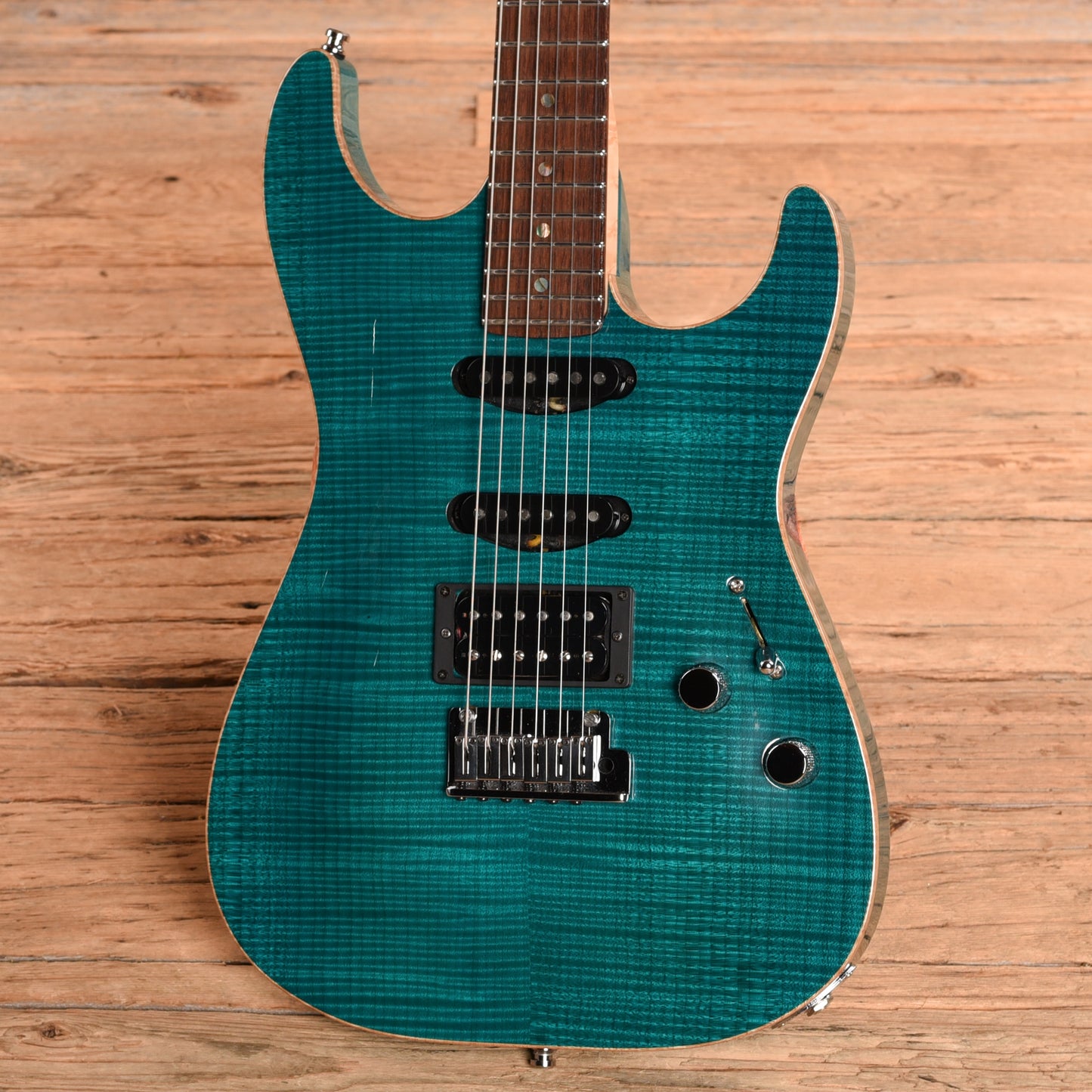 Fender Showmaster FMT Teal 2005 Electric Guitars