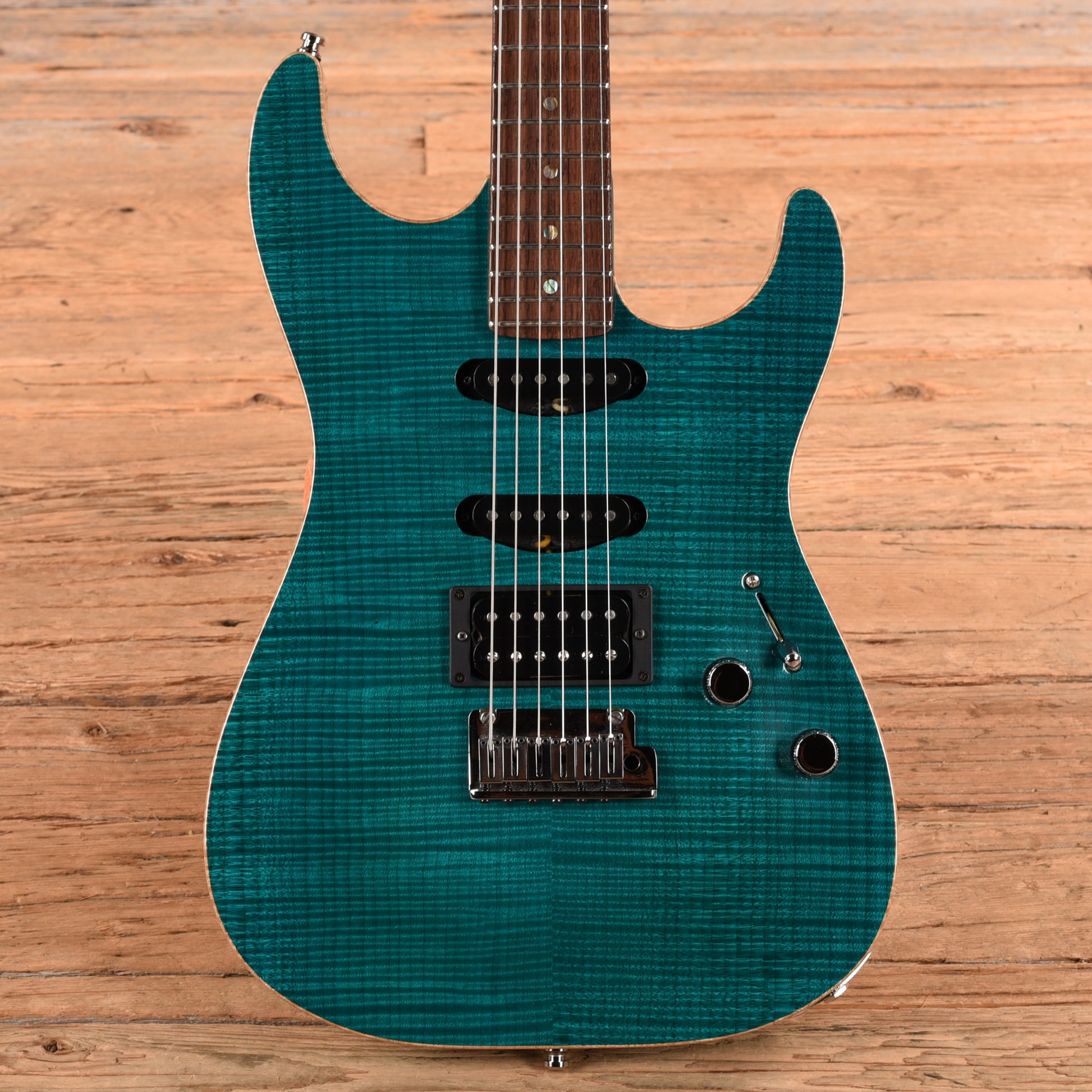 Fender Showmaster FMT Teal 2005 Electric Guitars