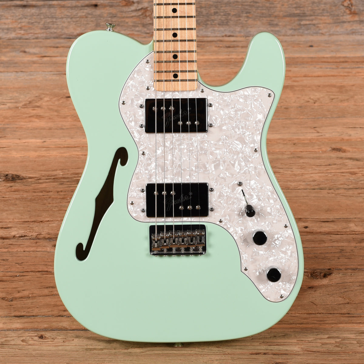 Fender Special Edition '72 Telecaster Thinline Surf Green 2014 Electric Guitars