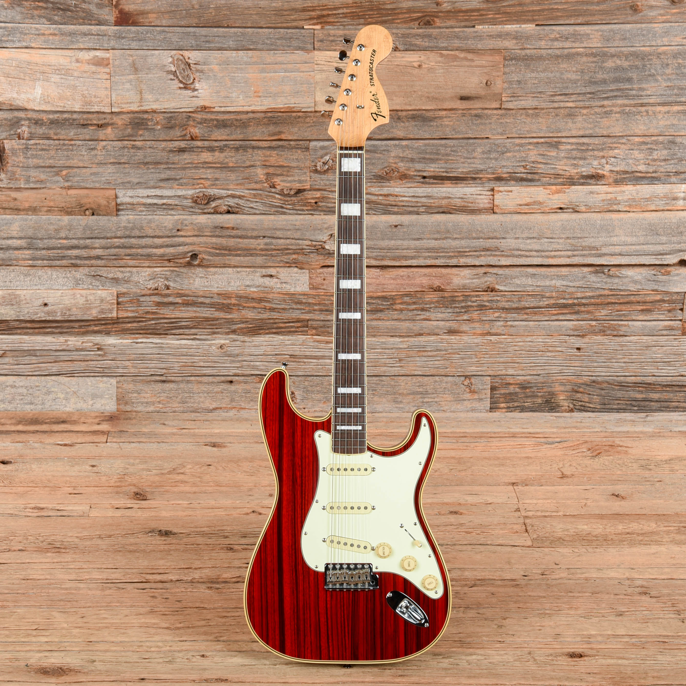 ジャパンヴィンテージ Roje ストラト Fender ST68-HO Stratocaster Zebrawood Red 2003 – Chicago Music