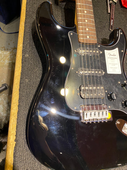 Fender Standard Stratocaster HSS Black Electric Guitars