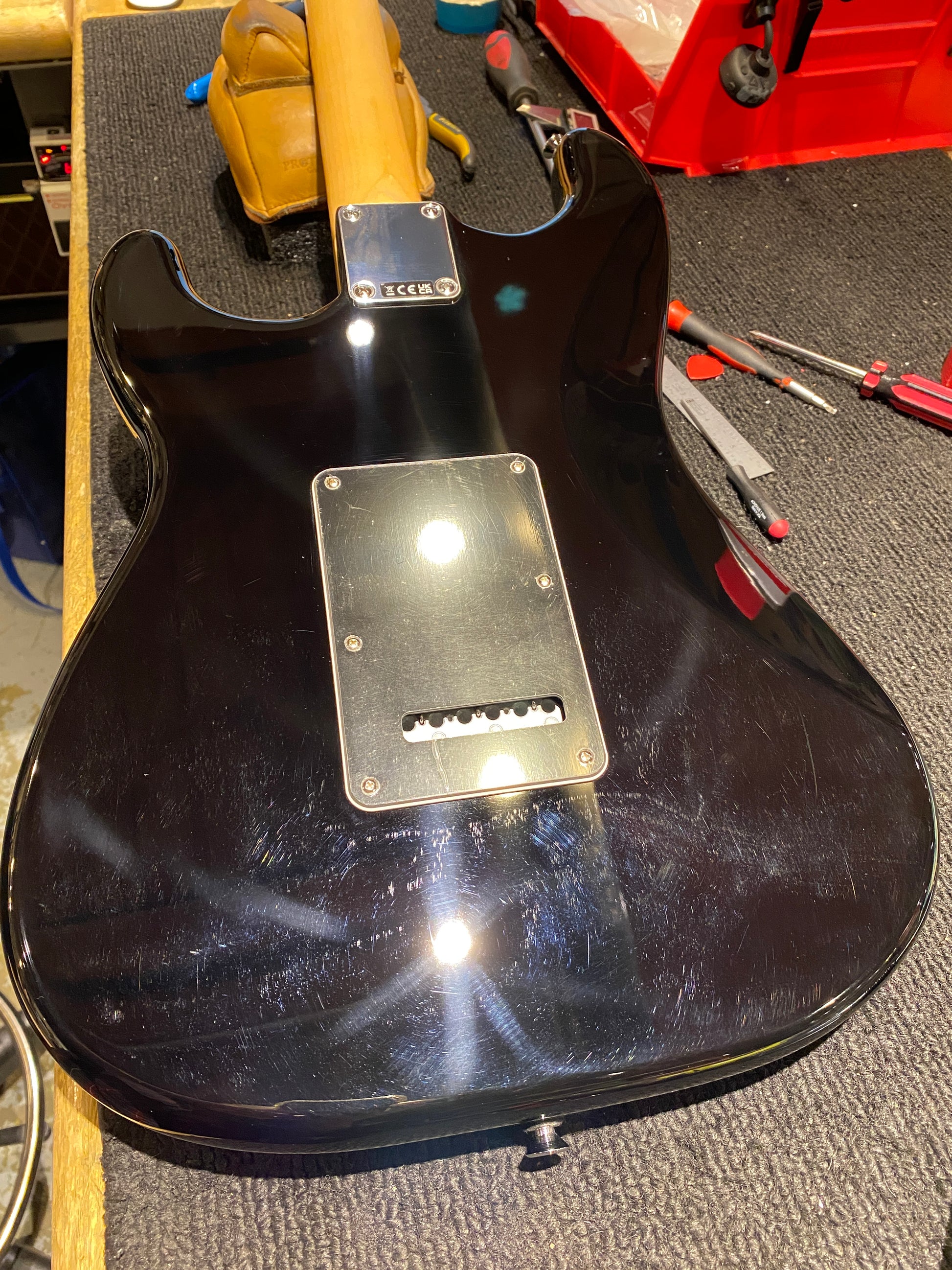 Fender Standard Stratocaster HSS Black Electric Guitars